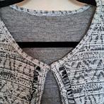 Grijs gemelleerd vestje, Kleding | Dames, Truien en Vesten, Ophalen of Verzenden, Zo goed als nieuw, Maat 38/40 (M), Grijs