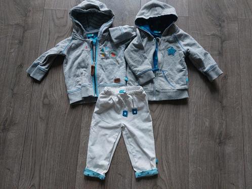 2 Sweatvestjes Hooded + Broekje-Setje STOER/LIEF (Maat 56), Kinderen en Baby's, Babykleding | Maat 56, Gebruikt, Jongetje of Meisje