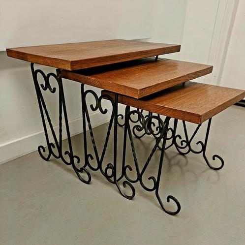 Vintage Nesttafels / Mimiset, Huis en Inrichting, Woonaccessoires | Krantenbakken en Lectuurbakken, Gebruikt, Ophalen
