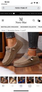 Luna warme Teddy slippers/sloffen, Luna, Beige, Nieuw, Ophalen of Verzenden