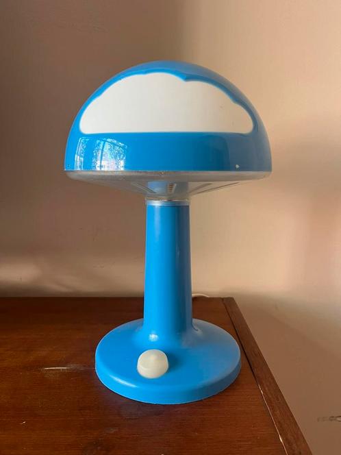 Vintage wolklamp IKEA |  Skojig-tafellamp | blauw, Huis en Inrichting, Lampen | Tafellampen, Zo goed als nieuw, Minder dan 50 cm