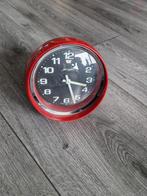 Jerger klok / 70's space age Vintage Rood, Antiek en Kunst, Antiek | Klokken, Ophalen of Verzenden
