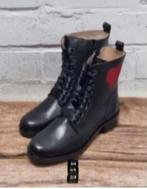 DWARS - Zwarte leren biker boots maat 36 - Nieuw - DWRS, DWRS, Zwart, Lage of Enkellaarzen, Nieuw