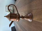Antieke rood koperen olielamp snotneus, Ophalen of Verzenden