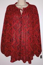 MS Mode blouse maat 48, Kleding | Dames, Grote Maten, Ophalen of Verzenden, Zo goed als nieuw, Rood, Blouse of Tuniek