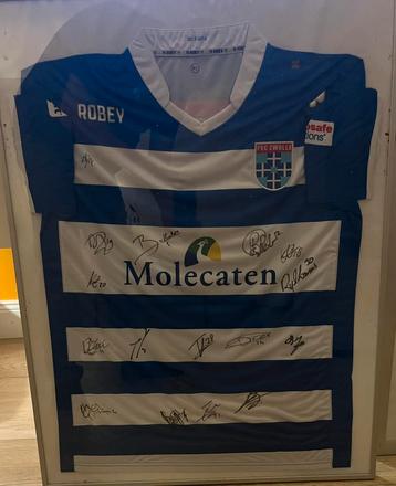 Pec Zwolle shirt in lijst met handtekening 2015-2016