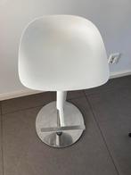 Ikea Janinge barkruk wit, 60 tot 90 cm, Gebruikt, Ophalen of Verzenden, In hoogte verstelbaar