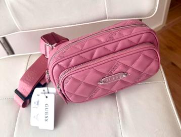 Guess roze travel top zip belt bag (travel tas) beschikbaar voor biedingen