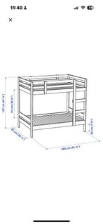MYDAL ikea stapelbed, Ophalen, 90 cm, Tweepersoons, Minder dan 160 cm