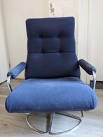 Vintage Gelderland Fauteuil by Jan des Bouvries, Ophalen, Gebruikt, 50 tot 75 cm, Leer