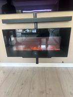 Livin Flame haard Brighton, Huis en Inrichting, Ophalen, Zo goed als nieuw, Hangende haard, Elektrische haard