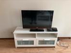 Tv-meubel kast Ikea 120x41x53cm hout wit, Minder dan 100 cm, 25 tot 50 cm, 100 tot 150 cm, Gebruikt