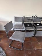 Set van 4 grijze eetkamerstoelen, Huis en Inrichting, Ophalen of Verzenden