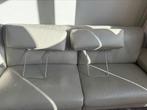 Echt leren bank grijs met relaxfunctie - Montel, Huis en Inrichting, Ophalen, Minder dan 75 cm, 300 cm of meer, Leer
