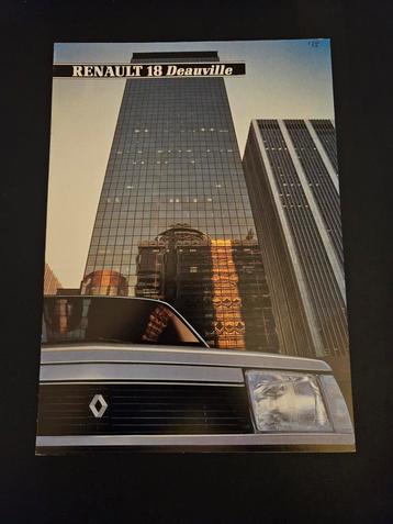 Brochure Renault 18 Deauville 1985 Uk beschikbaar voor biedingen