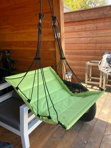 Nieuwe Purple Frog hangstoel M limegroen, binnen en buiten beschikbaar voor biedingen