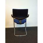 Vergaderstoelen Comforto DX chroom / blauw zeer mooi! 6st., Ophalen of Verzenden, Gebruikt, Blauw, Stof