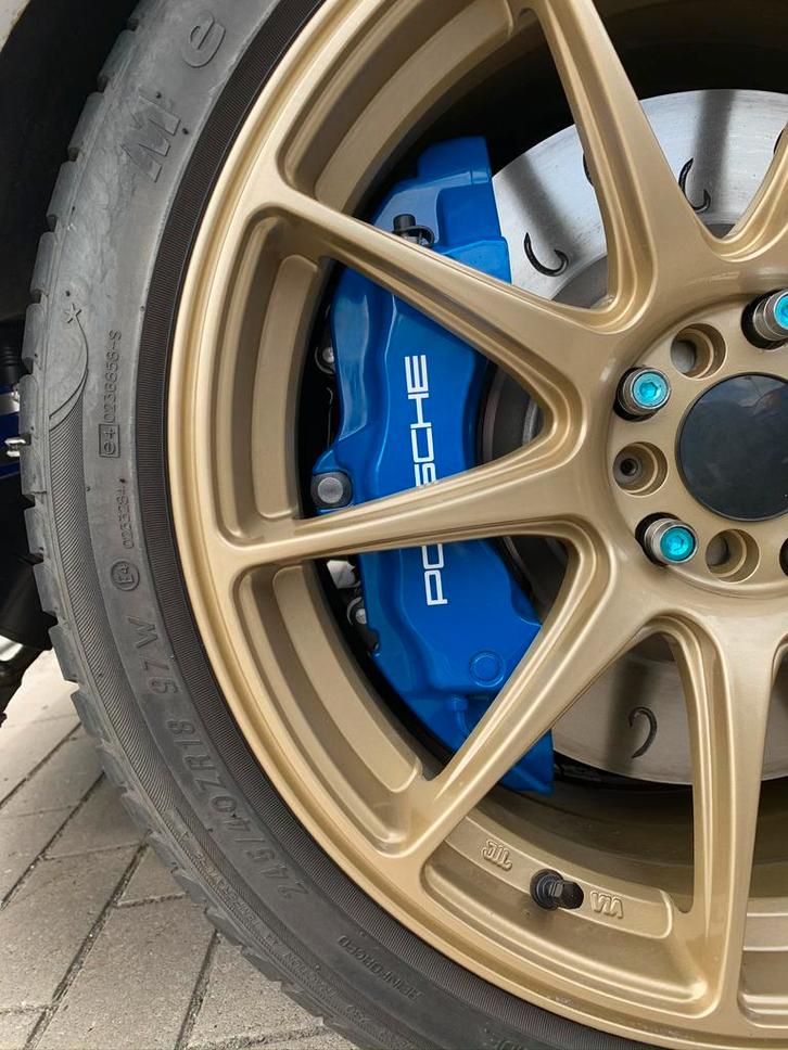 R33 GTST/Stagea 4WD Brackets voor Brembo Z18 klauwen, Auto diversen, Autosport-onderdelen, Zo goed als nieuw, Ophalen of Verzenden