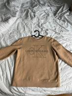 Calvin Klein trui beige, Kinderen en Baby's, Kinderkleding | Maat 164, Meisje, Trui of Vest, Zo goed als nieuw, Calvin Klein