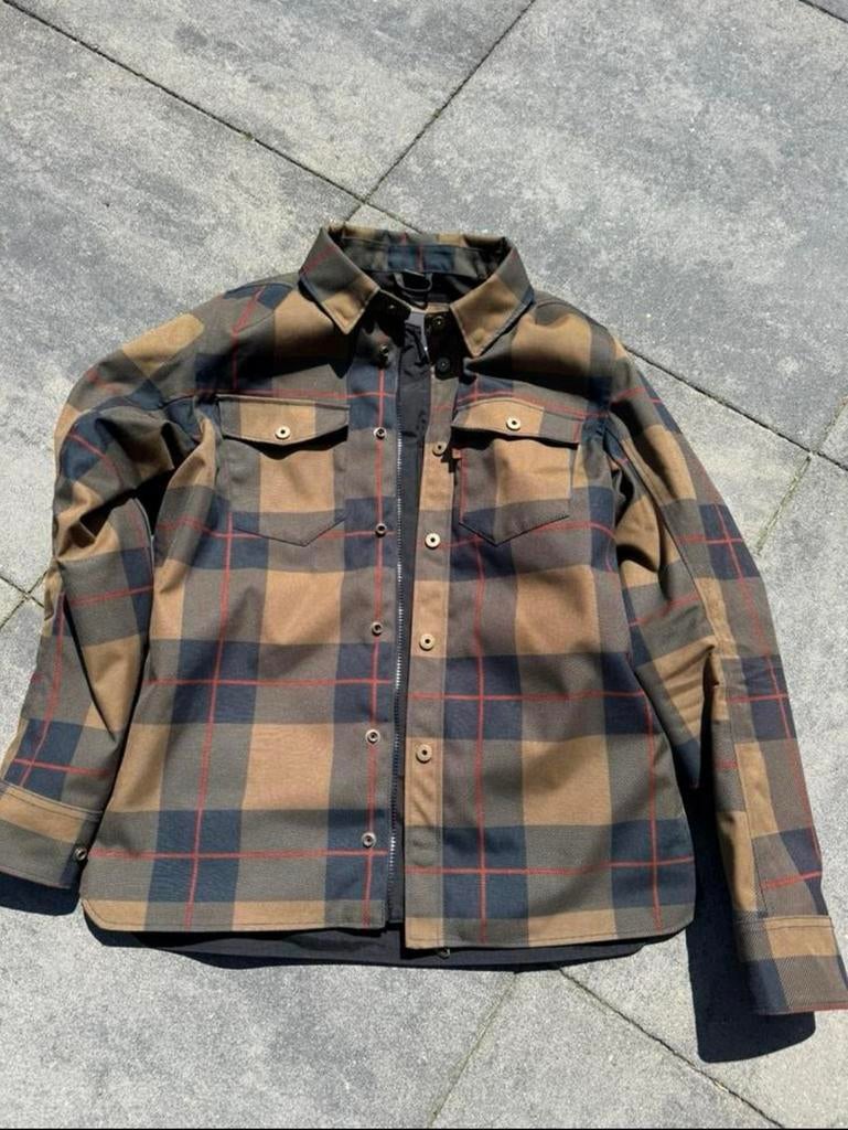 REV'IT! Bison 2 H2O Overshirt Ocher Geel, Ophalen of Verzenden, Tweedehands, Heren, Jas | textiel