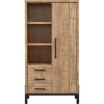 Stoere kast met mango houtdecor, Huis en Inrichting, Kasten | Buffetkasten, Zo goed als nieuw, 150 tot 200 cm, 25 tot 50 cm, 50 tot 100 cm