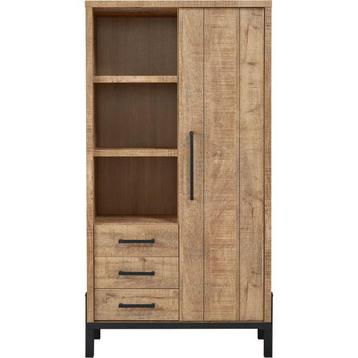 Stoere kast met mango houtdecor beschikbaar voor biedingen