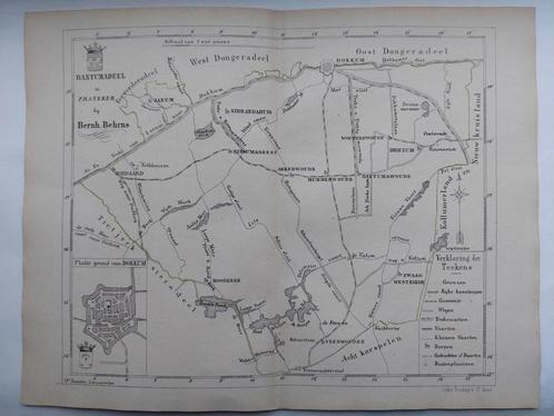 11 / Dantumadeel Friesland Zeldzame litho uit 1861, Antiek en Kunst, Kunst | Litho's en Zeefdrukken, Ophalen of Verzenden