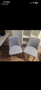 Grijze stoelen (2x) - Zo goed als nieuw!, Huis en Inrichting, Twee, Ophalen of Verzenden, Zo goed als nieuw, Stof
