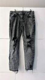 MS Mode grijze jeansbroek met scheuren, Kleding | Dames, Broeken en Pantalons, Maat 42/44 (L), Ophalen of Verzenden, Zo goed als nieuw