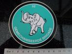 sticker squadron 52 gemechaniseerde brigade logo olifant, Verzenden, Zo goed als nieuw, Bedrijf of Vereniging