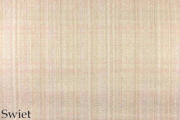 5664 vintage behang beige roze zalm jutelook retro swiet, Huis en Inrichting, Stoffering | Behang, Wit, Beige, Roze, Verzenden