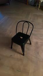 Kinder stoeltje zwart metaal, Kinderen en Baby's, Kinderkamer | Tafels en Stoelen, Ophalen, Zo goed als nieuw, Stoel(en)