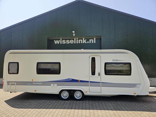 Hobby 650 Prestige bj 2011 Tandemasser, Caravans en Kamperen, Caravans, Bedrijf, tot en met 4, 1500 - 2000 kg, Rondzit, Hobby