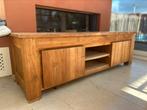 Tv meubel teak tvmeubel televisie kast dressoir, 150 tot 200 cm, Minder dan 100 cm, 25 tot 50 cm, Teakhout