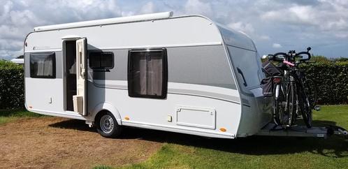 Eriba Exciting 470 met queensbed, airco, luifel en mover, Caravans en Kamperen, Caravans, Particulier, tot en met 4, 1250 - 1500 kg