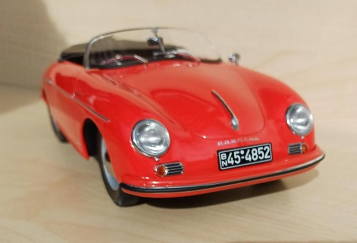 Porsche 356 Speedster -1954 -Norev 1:18 /SINTERKLAAS - KERST, Hobby en Vrije tijd, Modelauto's | 1:18, Nieuw, Auto, Norev, Ophalen of Verzenden