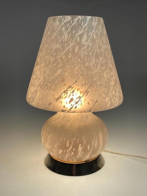 Murano Mushroom/Paddenstoel Tafellamp, Italie 1970'S, Huis en Inrichting, Lampen | Tafellampen, Gebruikt, Minder dan 50 cm, Glas