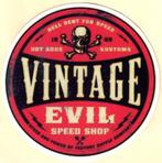 Vintage Evil Speed Shop sticker #2, Verzenden, Nieuw