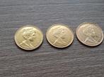 3 gouden munten Wilhelmina 5 gulden 1912, Postzegels en Munten, Munten | Nederland, Ophalen of Verzenden, 5 gulden