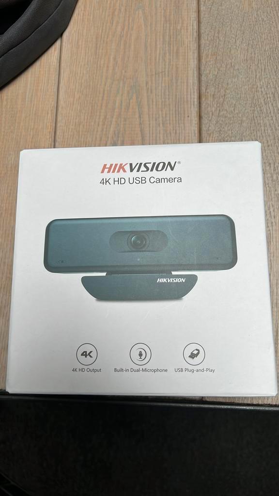 Hikvision DS-U18 4k usb camera, Computers en Software, Webcams, Nieuw, Bedraad, Monitorclip, Ophalen