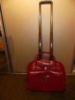 Rode Leren Dames Laptoptas Trolley - McKleinUSA EDGEBROOK, Ophalen of Verzenden, 17 inch of meer, Gebruikt, Trolleytas