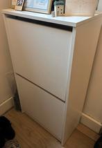 Witte Ikea Schoenenkast - 2 vakken, Ophalen, Zo goed als nieuw