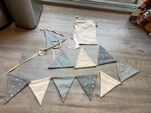Als nieuw stoffen 10 vlaggetjes vlaggenlijn Kave Kids blauw, Kinderen en Baby's, Kinderkamer | Inrichting en Decoratie, Nieuw