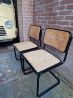 Twee zwarte webbing stoelen, Ophalen, Gebruikt, Twee, Zwart