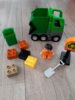 Lego / Duplo vuilniswagen groen, Complete set, Duplo, Ophalen of Verzenden, Zo goed als nieuw