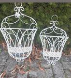 Set van twee Brocante Muur Plantenbakken Bloembakken Rekjes, Tuin en Terras, Tuinwanddecoratie, Ophalen of Verzenden, Nieuw