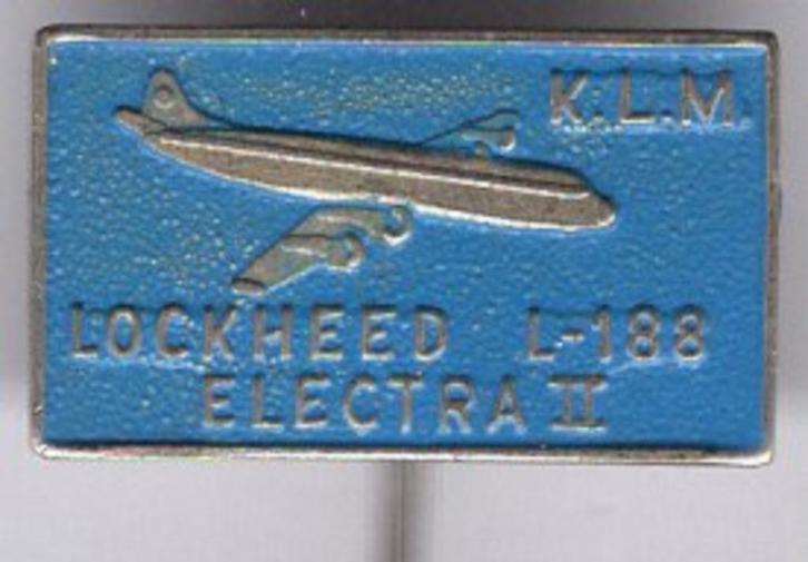 KLM Lockheed L-188 electra 2 zilverkl speldje ( J_069 ), Verzamelen, Speldjes, Pins en Buttons, Nieuw, Speldje of Pin, Transport