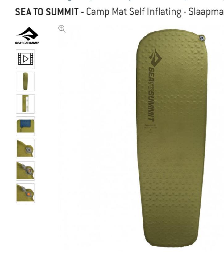 Sea to SUmmit self inflating mat s.i.  -  nieuw, Caravans en Kamperen, Slaapmatten, Nieuw, 1-persoons, Ophalen of Verzenden