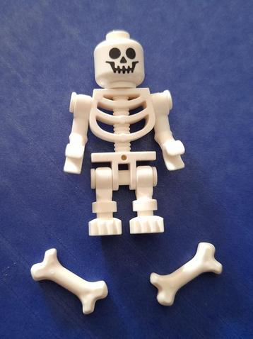 NIEUW lego WIT SKELET poppetje minifig met 2x GRATIS bot  beschikbaar voor biedingen