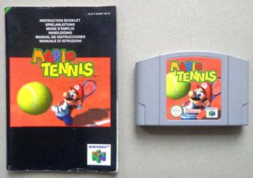 Mario Tennis voor de Nintendo 64 + boekje beschikbaar voor biedingen